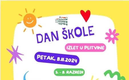 Dan Škole – obavijest za učenike