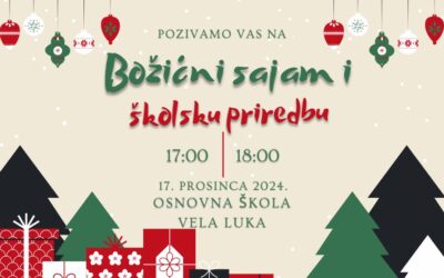 Božićni sajam i školska priredba