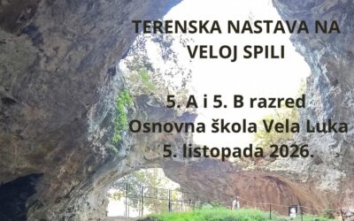 Terenska nastava učenika 5. A i 5. B razreda na Velu spilu